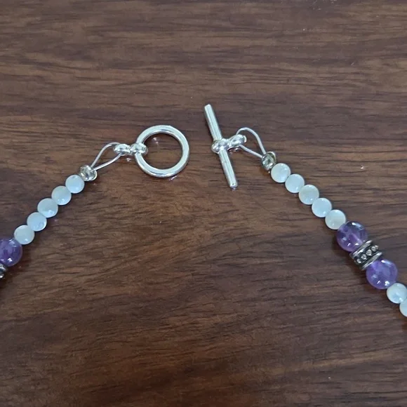 Broken China Flower Necklace 20 Inches - Picture 4 of 7